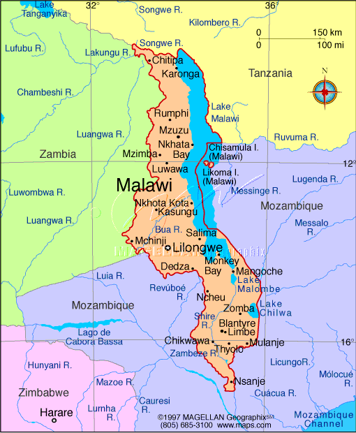 Zomba map